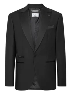 PHILIPP PLEIN Marynarka 14737 Czarny Regular Fit