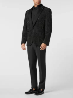 PHILIPP PLEIN Marynarka 26093 Czarny Regular Fit