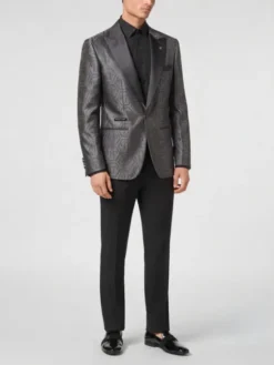 PHILIPP PLEIN Marynarka 31560 Czarny Regular Fit