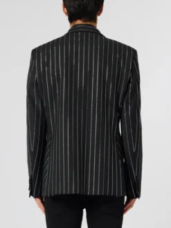 PHILIPP PLEIN Marynarka 30452 Czarny Fitted Fit