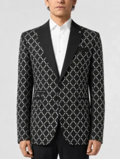PHILIPP PLEIN Marynarka 31287 Czarny Regular Fit