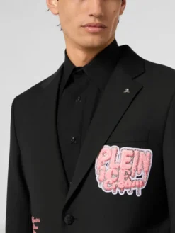 PHILIPP PLEIN Marynarka 30564 Czarny Regular Fit