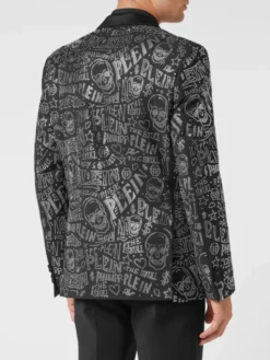 PHILIPP PLEIN Marynarka 4947 Czarny Fitted Fit