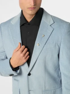 PHILIPP PLEIN Marynarka 24239 Niebieski jasny Regular Fit
