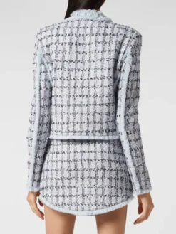 PHILIPP PLEIN Marynarka 4789 Niebieski jasny Loose Fit