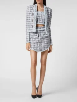 PHILIPP PLEIN Marynarka 4789 Niebieski jasny Loose Fit