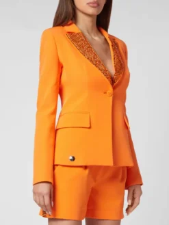 PHILIPP PLEIN Marynarka 3683 Pomarańczowy Loose Fit