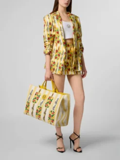 PHILIPP PLEIN Marynarka 30512 Żółty Loose Fit