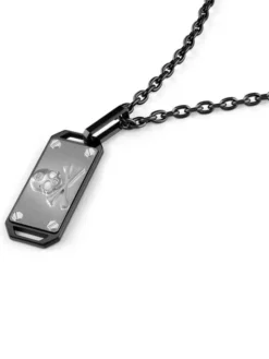 PHILIPP PLEIN Naszyjnik $Kull Bones PJWEA09NU Srebrny
