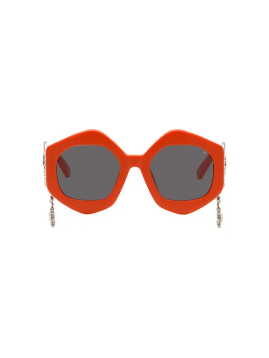 PHILIPP PLEIN Okulary przeciwsłoneczne 11663 Pomarańczowy