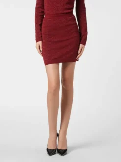 PHILIPP PLEIN Spódnica mini 26377 Bordowy Fitted Fit