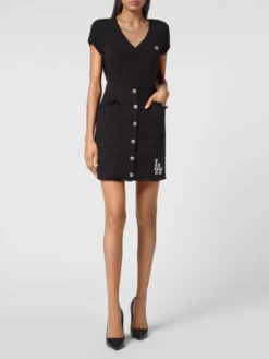 PHILIPP PLEIN Spódnica mini 2977 Czarny Short Fit