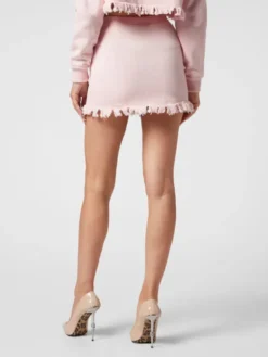 PHILIPP PLEIN Spódnica mini 15269 Różowy Fitted Fit