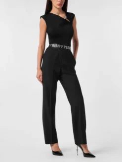 PHILIPP PLEIN Spodnie materiałowe 28019 Czarny Straight Fit