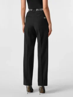 PHILIPP PLEIN Spodnie materiałowe 28019 Czarny Straight Fit