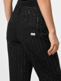 PHILIPP PLEIN Spodnie materiałowe 25529 Czarny Flare Fit