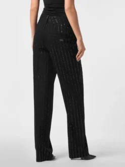 PHILIPP PLEIN Spodnie materiałowe 25529 Czarny Flare Fit