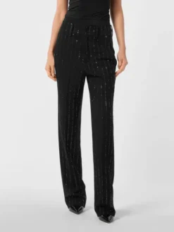PHILIPP PLEIN Spodnie materiałowe 25529 Czarny Flare Fit