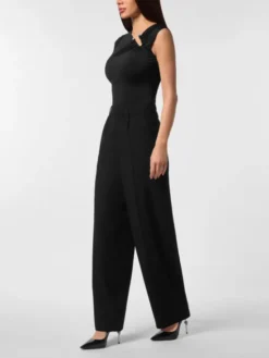 PHILIPP PLEIN Spodnie materiałowe 24849 Czarny Flare Fit