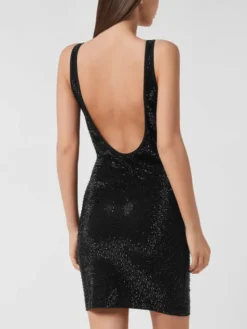 PHILIPP PLEIN Sukienka codzienna 26489 Czarny Regular Fit