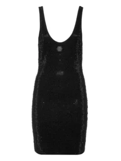 PHILIPP PLEIN Sukienka codzienna 26489 Czarny Regular Fit