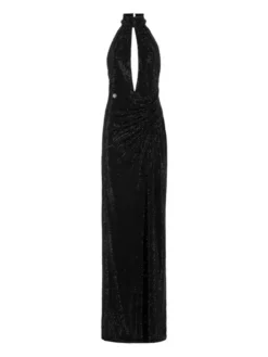 PHILIPP PLEIN Sukienka wieczorowa 27313 Czarny Regular Fit