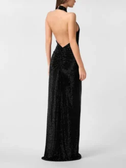 PHILIPP PLEIN Sukienka wieczorowa 27313 Czarny Regular Fit