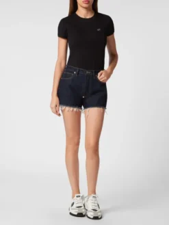 PHILIPP PLEIN Szorty jeansowe 15359 Niebieski jasny Skinny Fit