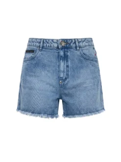 PHILIPP PLEIN Szorty jeansowe 31781 Niebieski Skinny Fit