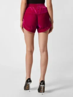 PHILIPP PLEIN Szorty materiałowe 2097 Różowy Short Fit