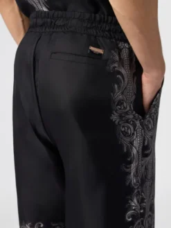 PHILIPP PLEIN Szorty materiałowe 31218 Czarny Regular Fit