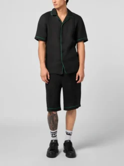 PHILIPP PLEIN Szorty materiałowe 30492 Czarny Regular Fit