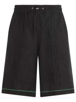 PHILIPP PLEIN Szorty materiałowe 30492 Czarny Regular Fit