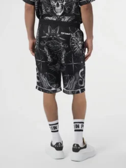 PHILIPP PLEIN Szorty materiałowe 29001 Czarny Regular Fit