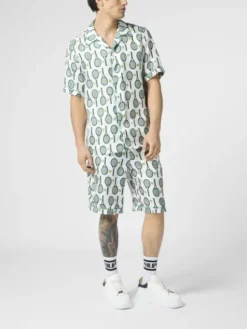 PHILIPP PLEIN Szorty materiałowe 30488 Biały Regular Fit