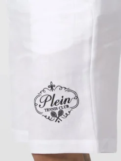 PHILIPP PLEIN Szorty materiałowe 30490 Biały Regular Fit
