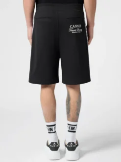 PHILIPP PLEIN Szorty sportowe 30549 Czarny Jogger Fit
