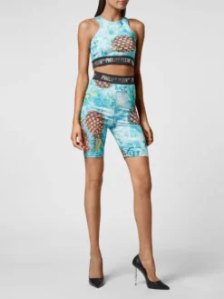 PHILIPP PLEIN Szorty sportowe 3331 Kolorowy Active Fit