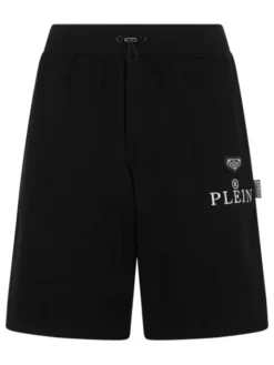PHILIPP PLEIN Szorty sportowe 31711 Czarny Jogger Fit