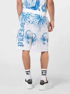 PHILIPP PLEIN Szorty sportowe 29859 Biały Jogger Fit
