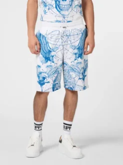 PHILIPP PLEIN Szorty sportowe 29859 Biały Jogger Fit