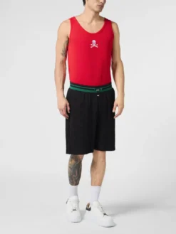 PHILIPP PLEIN Szorty sportowe 30620 Czarny Jogger Fit