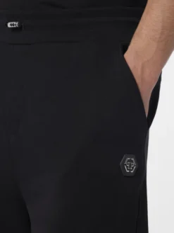 PHILIPP PLEIN Szorty sportowe 29831 Czarny Jogger Fit