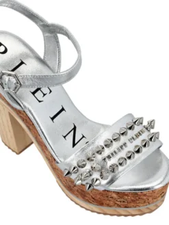 PHILIPP PLEIN Szpilki 27589 Srebrny
