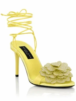 PHILIPP PLEIN Szpilki 30689 Żółty