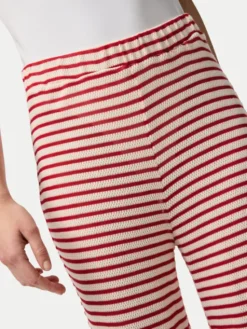 Pieces Spodnie materiałowe Manilla 17155071 Czerwony Wide Leg