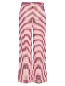 Pieces Spodnie materiałowe Manilla 17155071 Czerwony Wide Leg