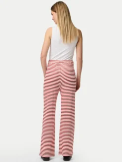Pieces Spodnie materiałowe Manilla 17155071 Czerwony Wide Leg