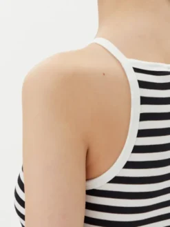 Pieces Top Jane 17155477 Czarny Slim Fit