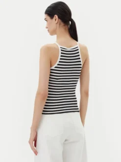 Pieces Top Jane 17155477 Czarny Slim Fit